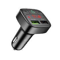 Адаптер автомобільний HOCO E59 Bluetooth FM 2USB, 3.1 A, чорний, фото 4