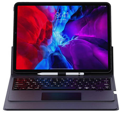 Чохол-клавіатура USAMS US-BH684 Smart Touch для iPad 8, Ipad Pro 10.2, 10.5 BT5.1, чорний, фото 1