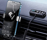 Аудиоадаптер Bluetooth автомобільний USAMS US-SJ503 з дисплеєм BT5.0, чорний, фото 5
