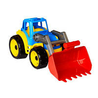 Детский пластиковый Трактор с ковшом ТехноК для мальчика игрушечный колесный трактор для ребенка экскаватор