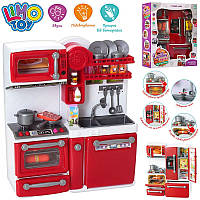Іграшкова меблі 66080-66080-2, кухня, 29 см, плита, посуд, продукти, звук, світло