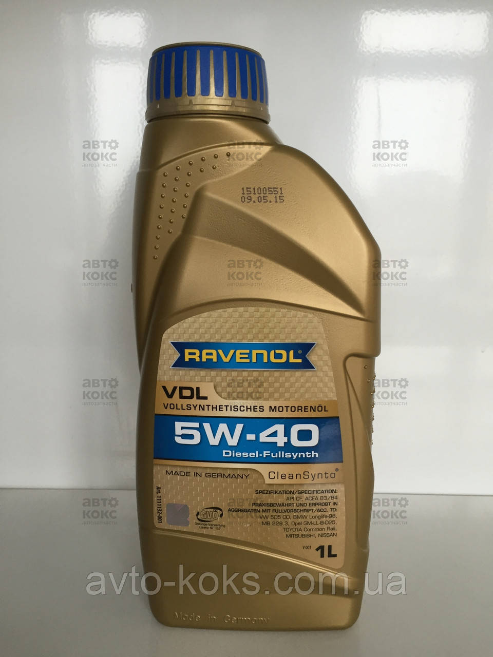 Моторное масло синтетическое 5W-40 VDL 1л. Пр-во Ravenol. - фото 1 - id-p220761186