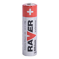 Батарейка литиевая, FR06, AA, 1.5V, RAVER RAVER