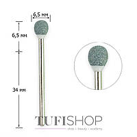 Фреза для маникюра Tufi Profi сменная корундовая шарик, серый, диаметр- 6,5 мм