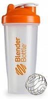 Шейкер спортивний BlenderBottle Classic 28oz/820ml прозорий/помаранчевий (ORIGINAL)