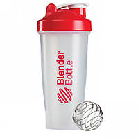 Шейкер спортивний BlenderBottle Classic 28oz/820ml прозорий/червоний (ORIGINAL)