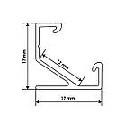 Профіль алюмінієвий LED DX кутовий ЛПУ17 17х17анодований (палиця 2 м), м, фото 5