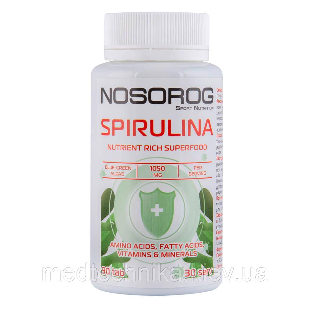 Спіруліна, 90 таблеток, Nosorog, фото 1