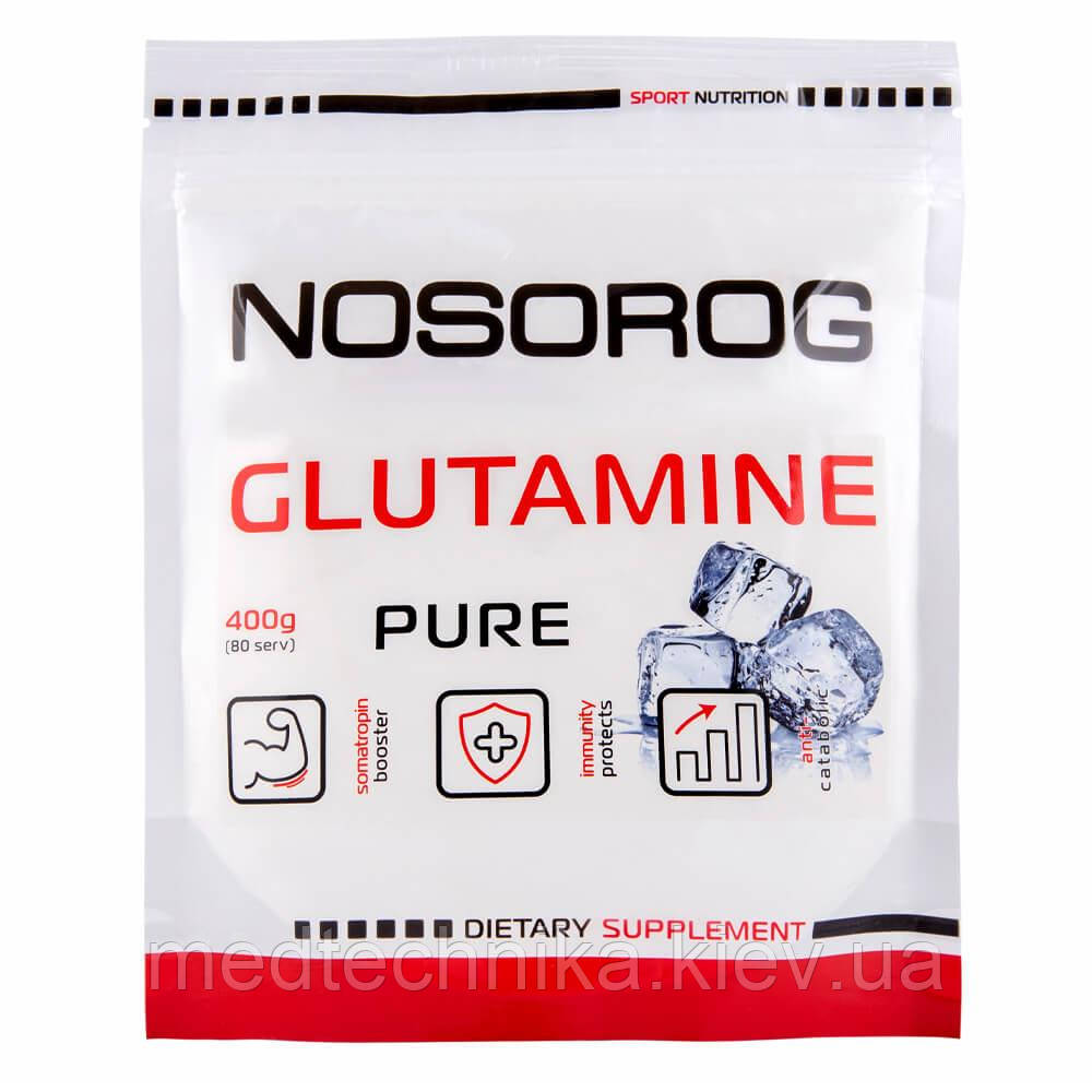 Glutamine Powder (Л-глутамін), 400 г, без смаку, Nosorog