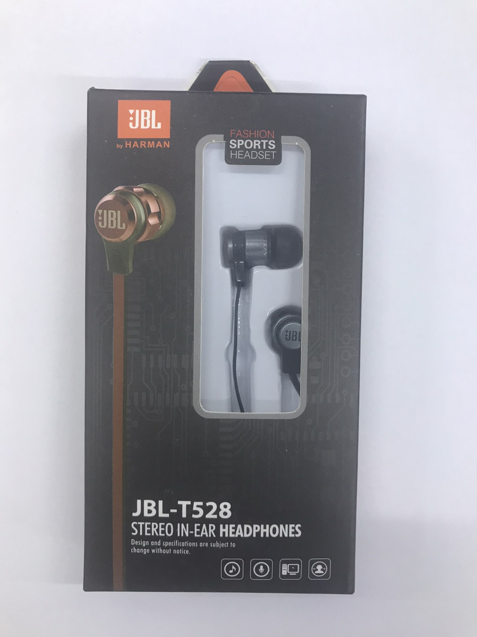 Навушники вакумні з мікрофоном JBL T-528