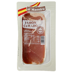 Хамон нарізка курадо Маестро Maestro curado 100g 20шт/ящ (Код: 00-00006201)