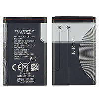 Аккумулятор BL-5C для Nokia 2300/ 3100/ 5030/ 6230/ 6230i/ 6600/ 6630/ C1-00/ C2-00/ E50/ N70/ N71/ N72/ X2-01