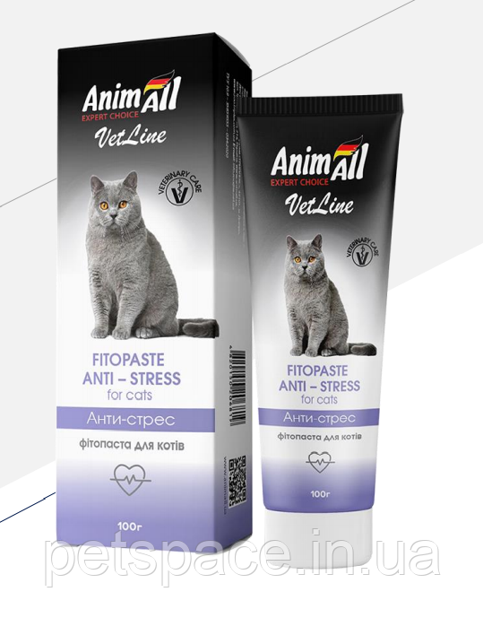 Фітопаста AnimAll Anti-stress (анти-стресс для котів) 100г.