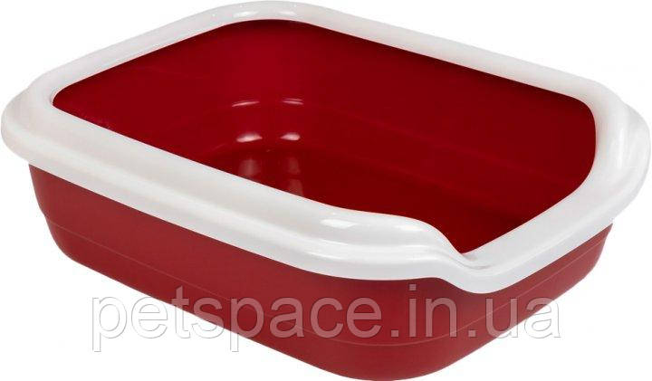 Туалет для кішок Природа Comfort (бордо, M/41/30/13,5см), фото 1