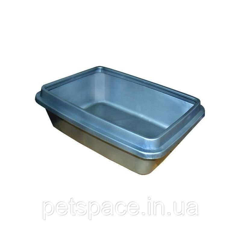 Туалет для кішок Природа Маркіз (з рамкою, пластиковий, 31,5/42,5/13см), фото 1