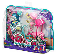 Черепашка Тейлі прогулянка на велосипеді Набір Enchantimals Built for Two Doll Playset, Turtle & Trіcycle, фото 8