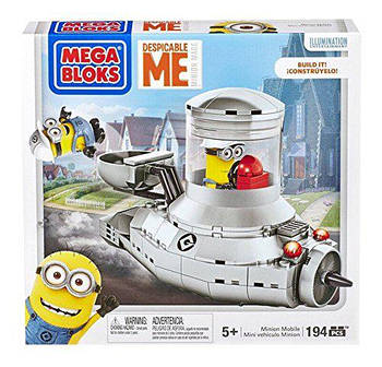 Конструктор Mega Bloks Підводний човен міньйонів Despicable Me Minion Mobile