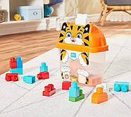 Конструктор Компанії Мега Блокс Тигр Багатобарвний Mega Bloks Smiley Tiger, Multicolor, фото 3