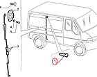 Шток замка дверей верхній бік Fiat Ducato 230, Peugeot Boxer, Citroen Jumper (1994-2002), 1302526080, 916547, фото 4