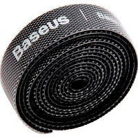 Органайзер для кабеля Baseus Colourful Circle Velcro Strap 1м Black (ACMGT-E01)