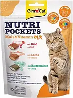 Ласощі Gimcat Nutri Pockets Malt-Vitamin Mix для кішок мікс смаків, 150 г