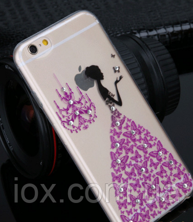 Силіконовий чохол Плаття фіолетову для Iphone 6