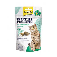 Ласощі Gimcat Nutri Pockets Catmint для кішок з котячою м'ятою, 60 г