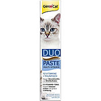 Паста мультивитаминная Gimcat Multi-Vitamin Duo Paste Tuna & Vitamins для кошек с тунцом, 50 г