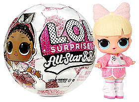 Лялька L.O.L. Surprise! All-Star B.B.s Sports Series 3 ЛОЛ Сюрприз Футболістки рожева куля 572671