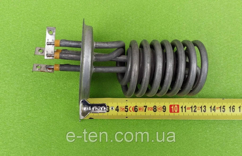 ТЕН спіралевидний з нержавійки 7500W / 220V / фланець Ø85мм для проточного водонагрівача (Туреччина)