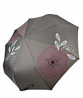 Жіноча складана парасолька-автомат від Flagman-TheBest з принтом квітів, сіра, fl0512-3