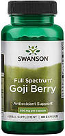 Антиоксидант Swanson — Goji Berry 500 мг (60 капсул)