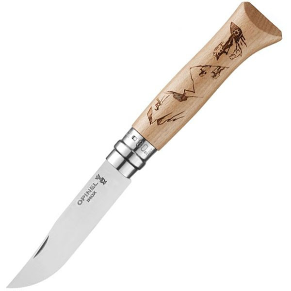Нож Opinel №8 Бук VRI "Hiking"