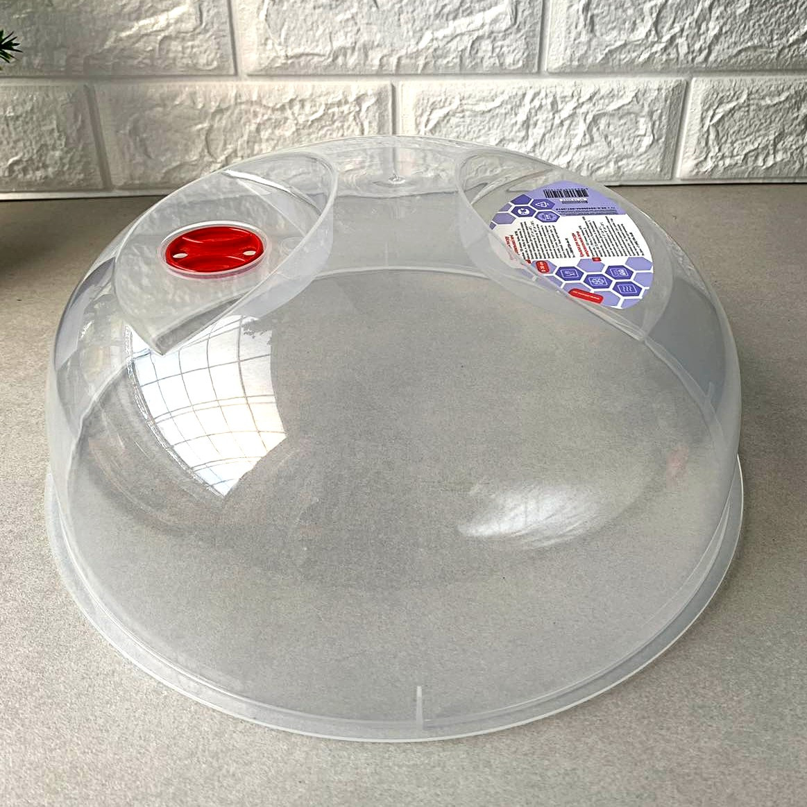 Кришка пластикова з клапаном 30 см для мікрохвильовки Україна