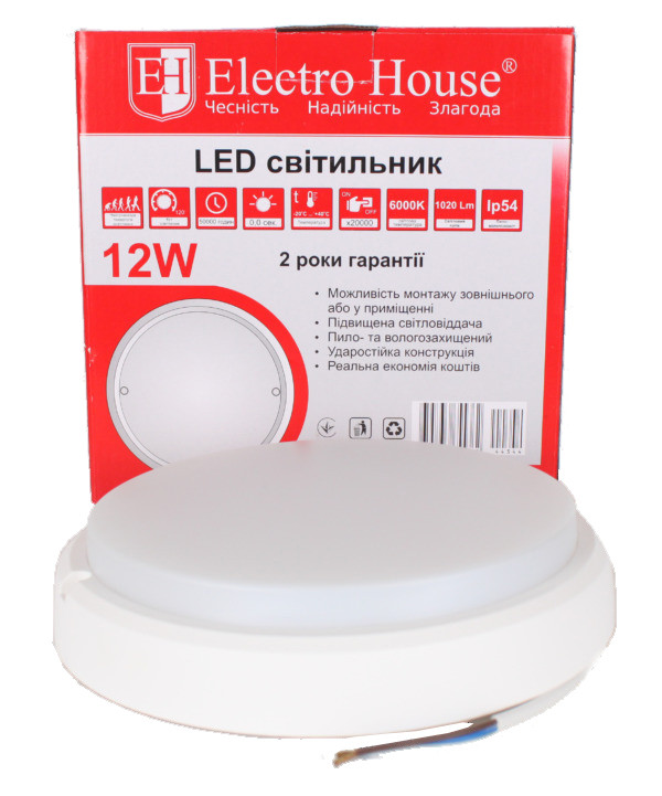 LED світильник для РКХ 12 Вт 6500 К 1020 Лм IP54