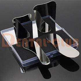 Набір внутрішньоротових дзеркал ( 4 штуки) для інтраоральної фотографії, поліровані металеві, двосторонні