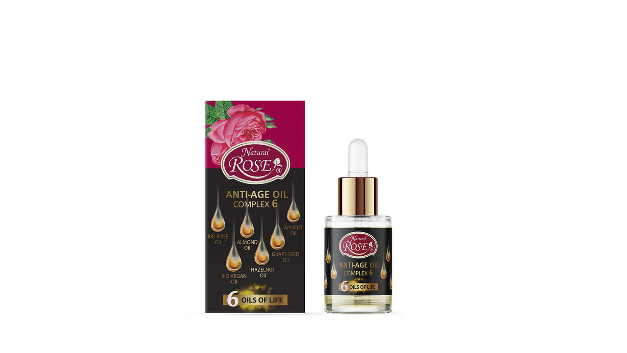 Комплекс з 6 олій Natural Rose Bio Argan oil от Arsy Cosmetics 15 ml