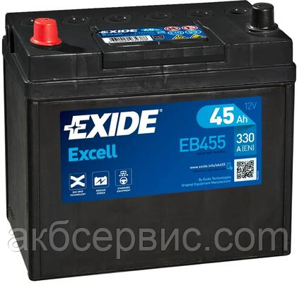 Акумулятор автомобільний Exide EB455