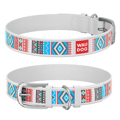 Нашийник для собак шкіряний WAUDOG Design "Етно", фото 1