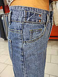 Джинси жіночі палаццо короткі кюлоти легкі котон XL блакитні, фото 6