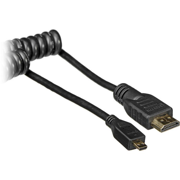 Кабель Atomos Coiled Micro-HDMI to HDMI Cable (19.7 to 25.6") (50 - 65 cm) (ATOMCAB014)