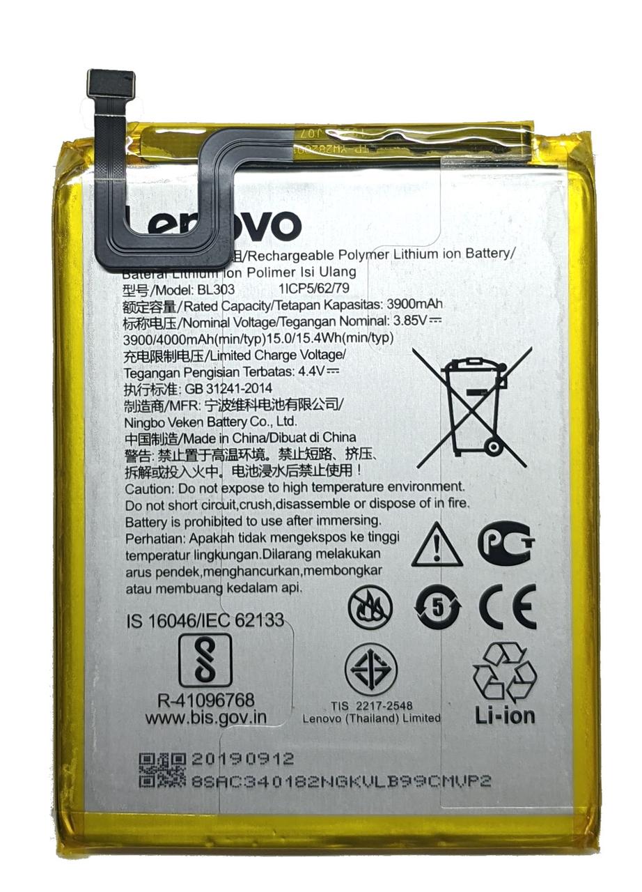 Акумулятор Lenovo A6 Note L19041 BL303, фото 1