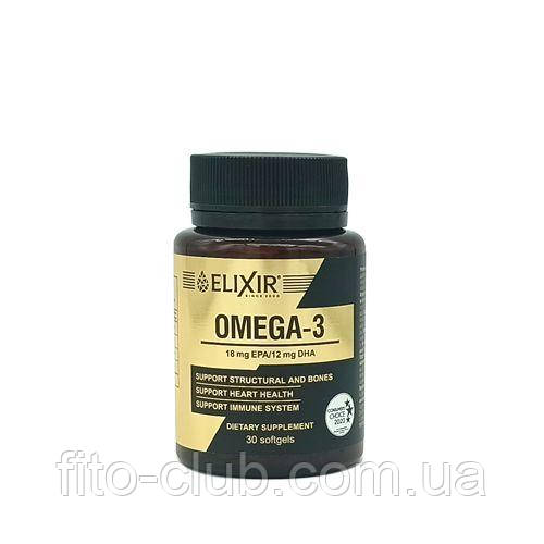 ELIXIR Капсули OMEGA-3 100мг. №30 омега 3 EPA і DPA кислоти