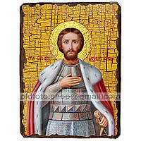 Икона Александр Невский Святой Благоверный Князь ,икона на дереве 170х230 мм