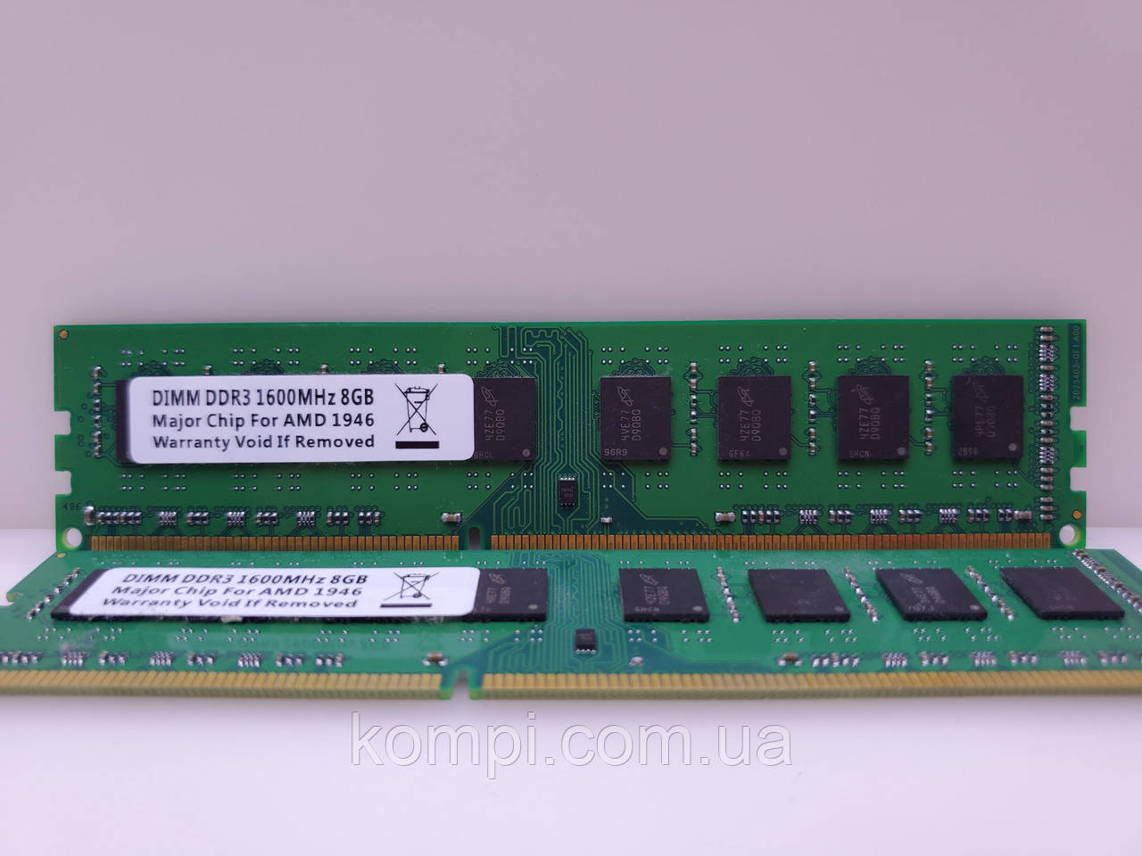 Оперативная память 16Gb (KIT 2x8GB) DDR3 PC3-12800 б/у AMD chip, фото 1