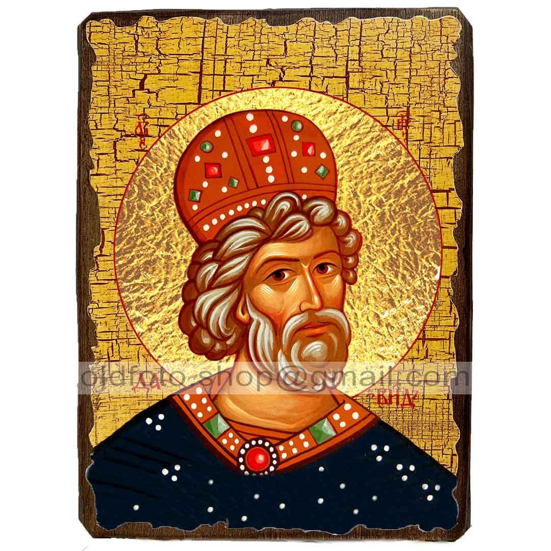 Икона Давид Псалмопевец Пророк Царь Израильский ,икона на Дереве ...