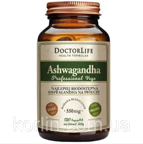 Ашваганда 500 мг Сильный Адаптоген Антистресс 120 кап Doctor Life ...