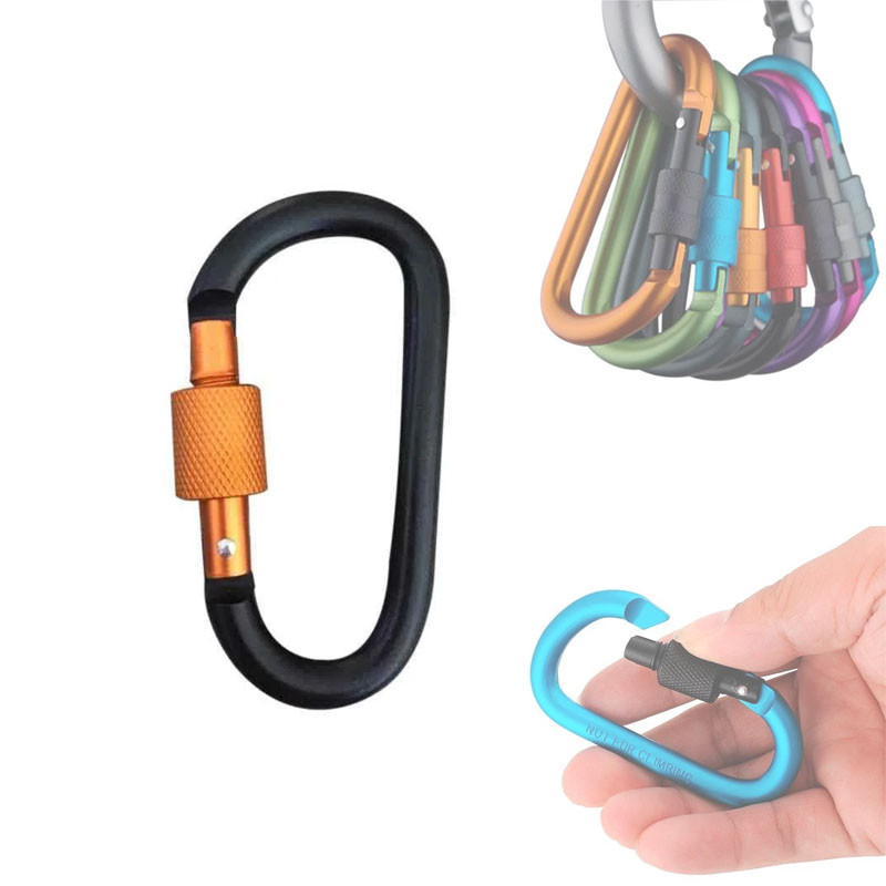 Карабін похідний алюмінієвий з муфтою 8см, кольори, фото 1