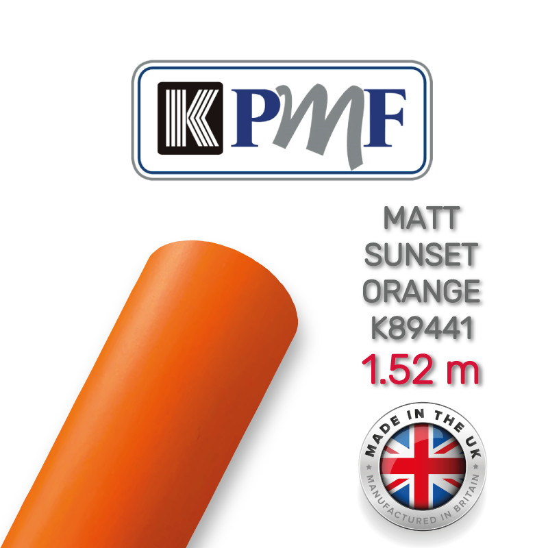 Жовтогаряча матова плівка Matt Sunset Orange К89441