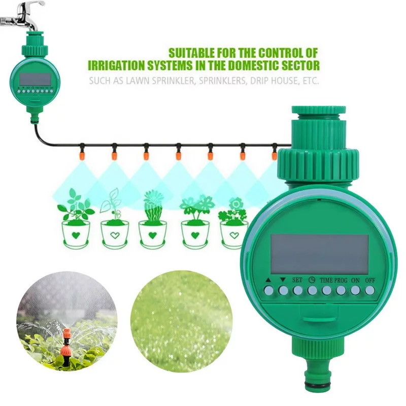 Электронный таймер полива, устройство с ЖК-дисплеем для автоматического управления поливом - фото 7 - id-p1456558769
